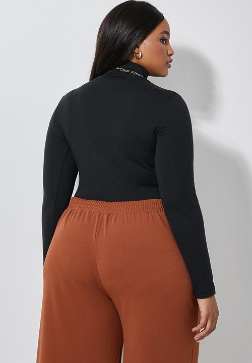 Superbalist - Rib poloneck - black