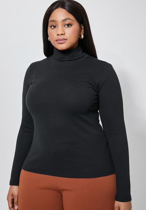 Superbalist - Rib poloneck - black