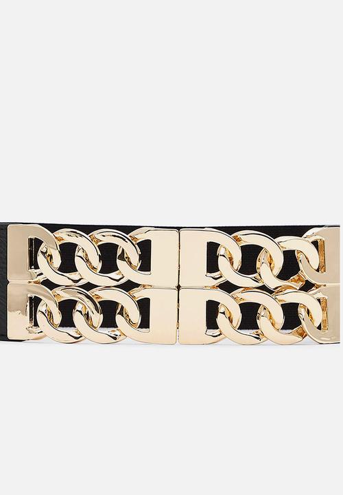 ALDO - Marshal - black & gold 