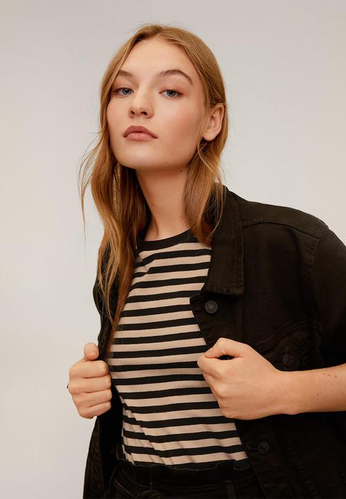 MANGO - T-shirt chalove - medium brown