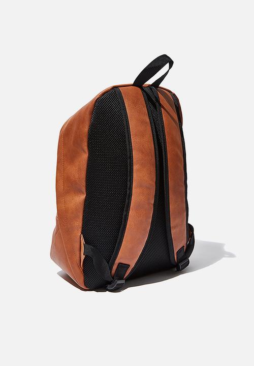 Cotton On - Premium transit backpack - rust