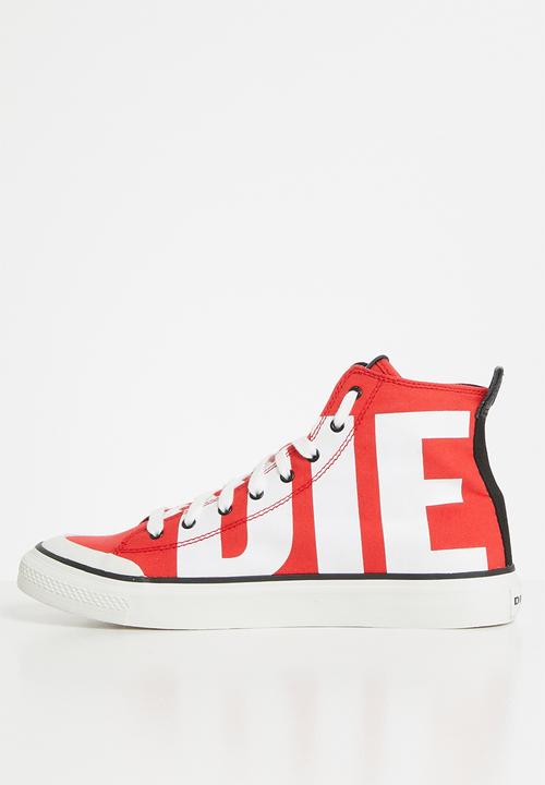 Diesel  - S-astico mc sneaker - fiery red & star white