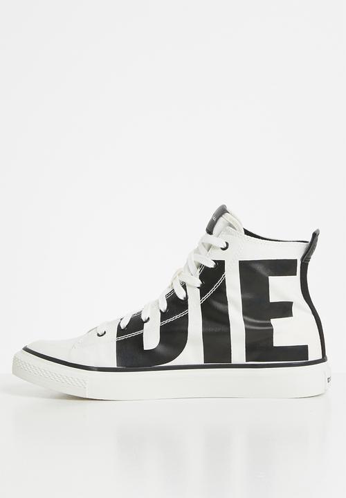 Diesel  - S-astico mc sneaker - star white & black
