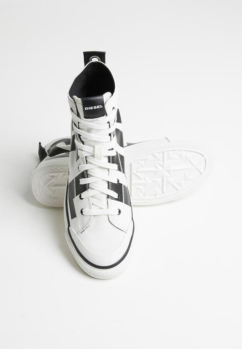 Diesel  - S-astico mc sneaker - star white & black