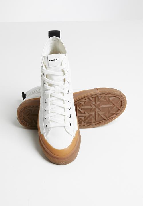 Diesel  - S-astico mid lace sneaker - star white