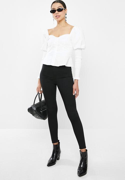 Glamorous - Puff sleeve blouse - white