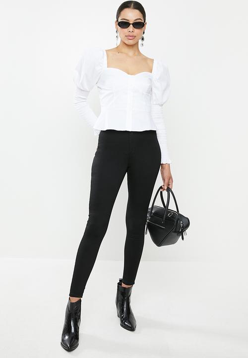 Glamorous - Nell super high waisted jeans - black