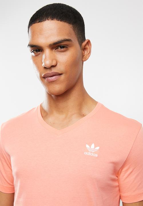 adidas Originals - Essential tee v-neck - coral