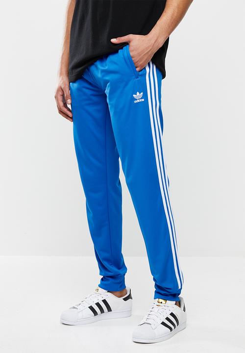 blue adidas pants