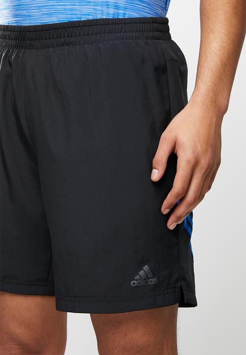 adidas Performance - Run it 3s shorts - black & blue