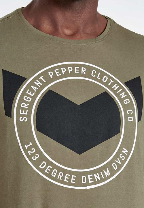 S.P.C.C - Barrow straight hem logo tee - green 