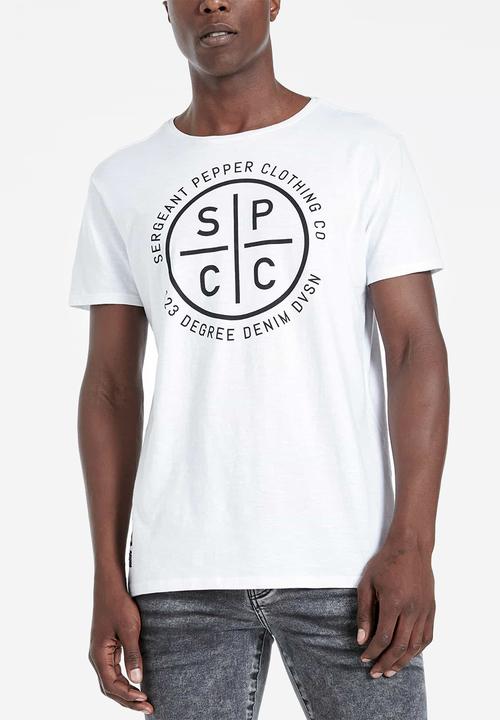 S.P.C.C - Breton straight hem tee - white