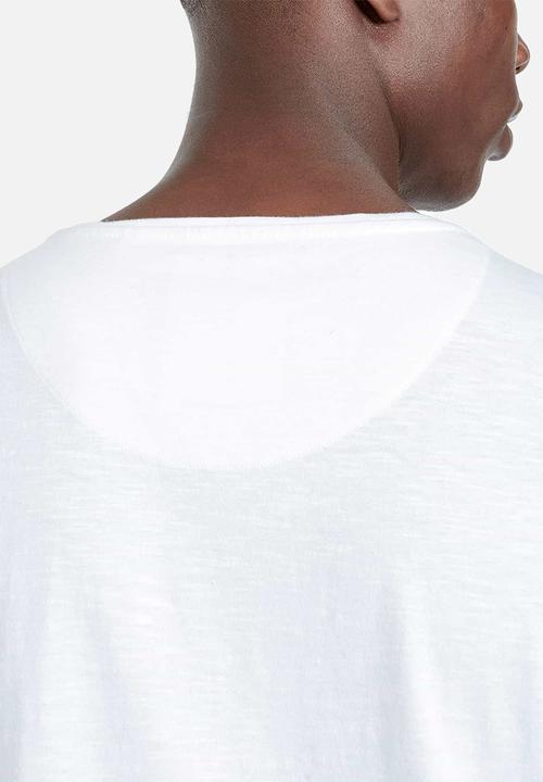 S.P.C.C - Breton straight hem tee - white