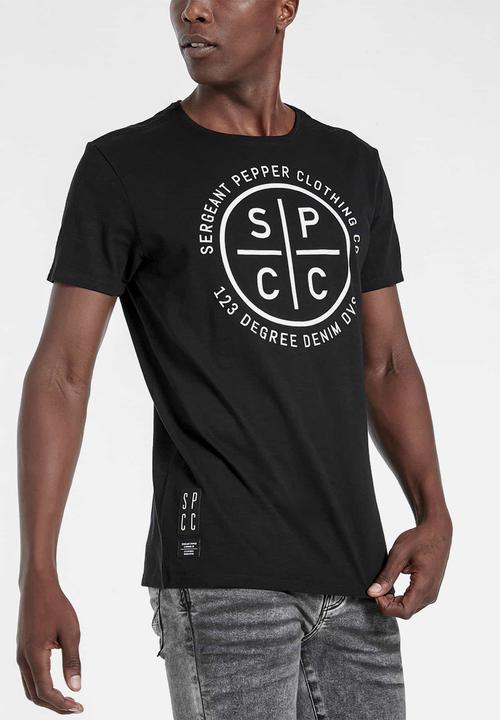 S.P.C.C - Breton straight hem tee - black