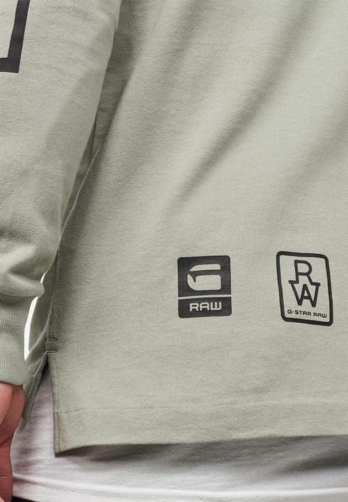 G-STAR - Multi arm gr shield long sleeve tee - lt orphus
