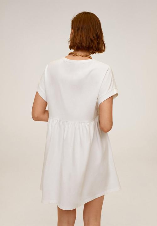 MANGO - Giselle oversized dress - white