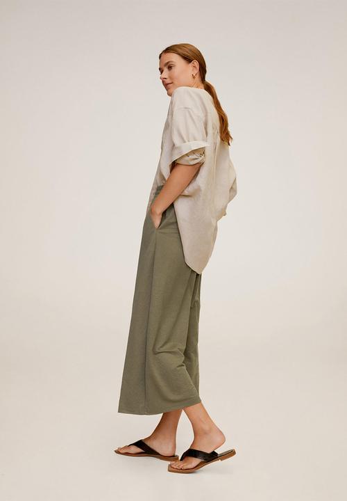 MANGO - Thalia trousers - khaki