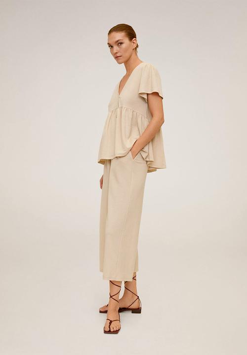MANGO - Thalia trousers - beige