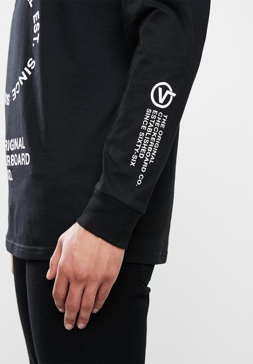 Vans - Distortion long sleeve tee - black