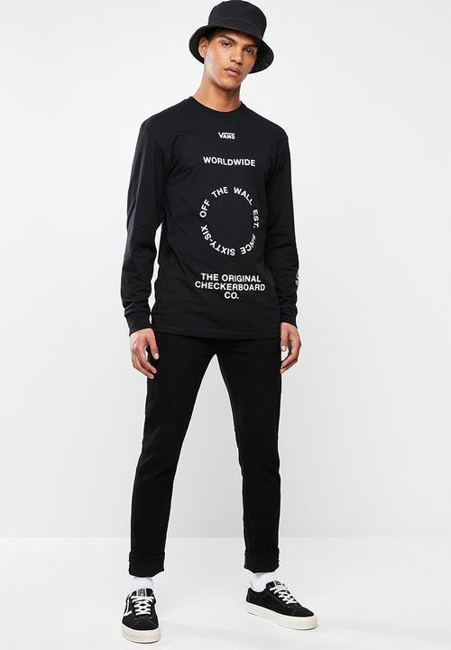 Vans - Distortion long sleeve tee - black