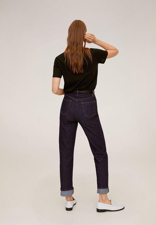 MANGO - T-shirt chalapi - black