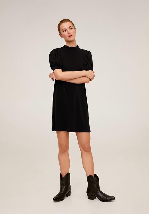 MANGO - Dress nito - black