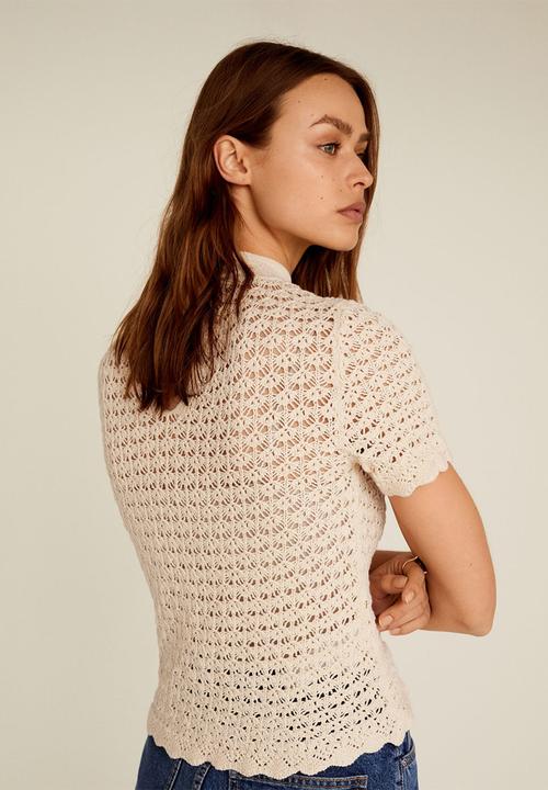 MANGO - Top piaf - beige