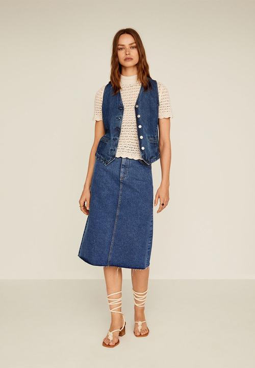 MANGO - Top piaf - beige