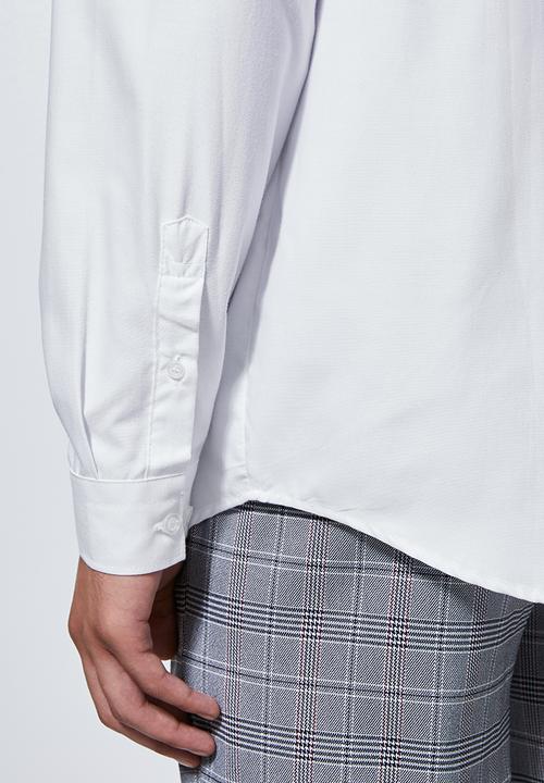 Superbalist - Barber regular fit long sleeve shirt - white
