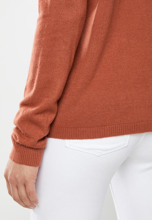 edit - Classic cardi - rust