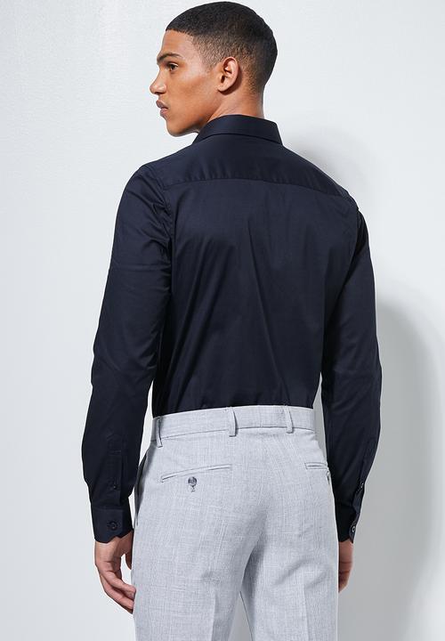 Superbalist - Jos slim fit long sleeve shirt - navy