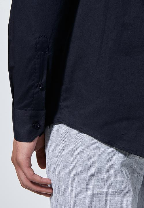Superbalist - Jos slim fit long sleeve shirt - navy
