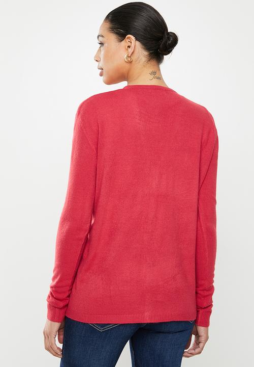 edit - Classic cardi - red