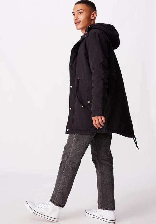 Cotton On - Hooded parka - black
