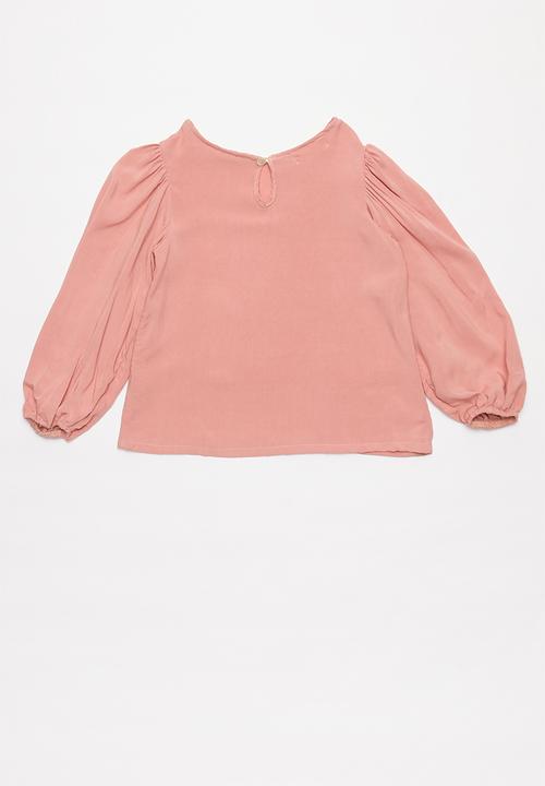 Superbalist Kids - Top with puff sleeve - pink