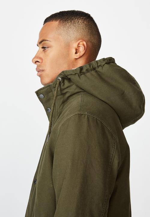 Cotton On - Hooded parka - khaki