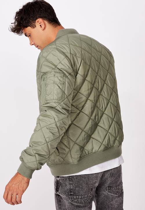 Cotton On - Quilted bomber jacket - khaki