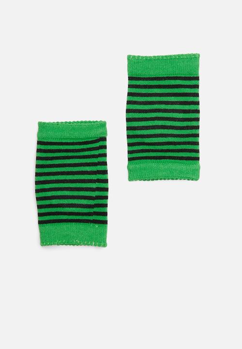 Pop Candy - 2pk Polka dot knee pads - green