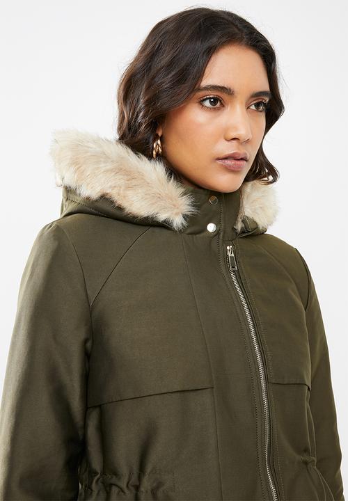 MANGO - Parka party - khaki