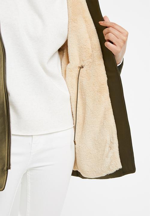 MANGO - Parka party - khaki