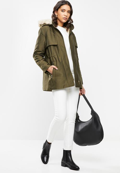 MANGO - Parka party - khaki