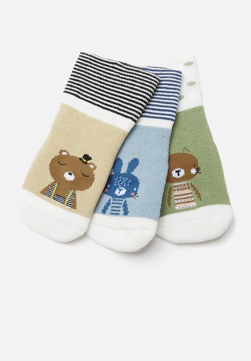 Pop Candy - 3 Pack multi print socks - multi