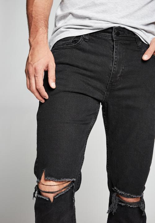 Cotton On - Tapered leg jean - black