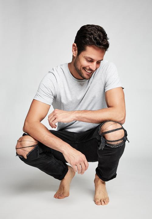 Cotton On - Tapered leg jean - black