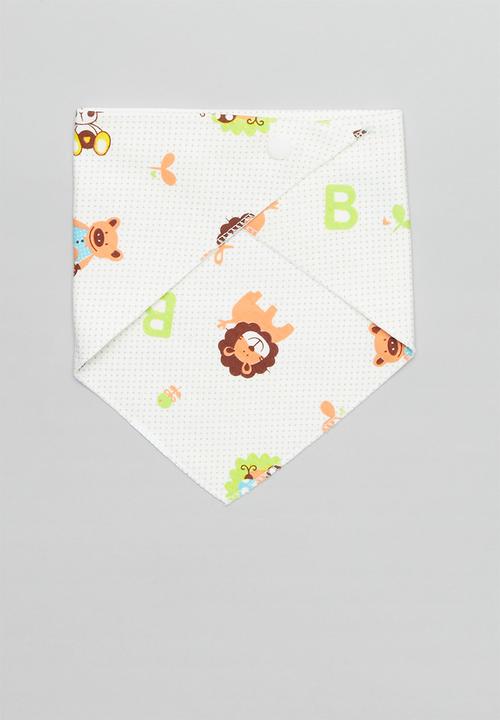 Pop Candy - 2 Pack barnyard bibs - white