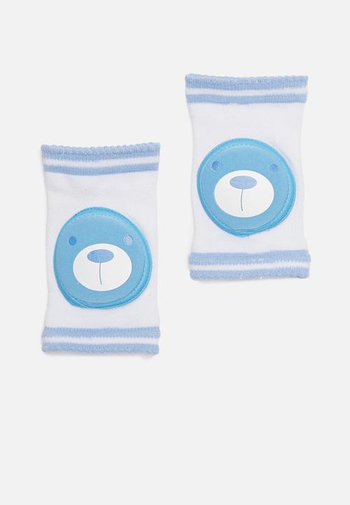 Pop Candy - 2pk Bear knee pads - blue & white