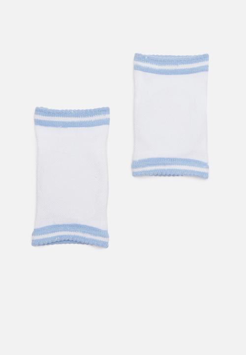 Pop Candy - 2pk Bear knee pads - blue & white
