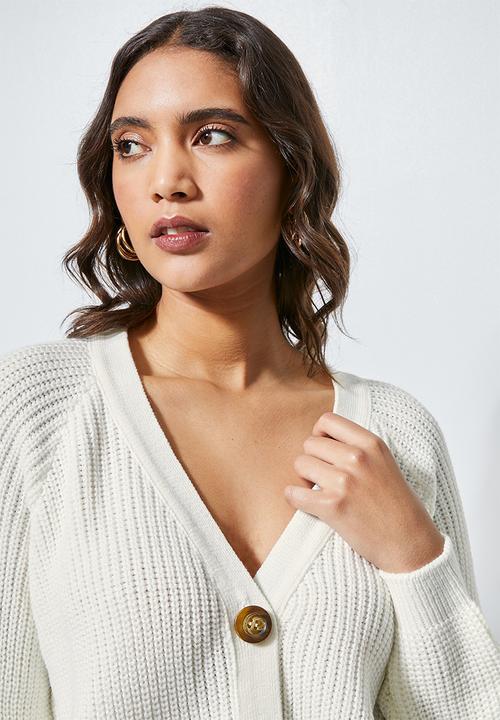Superbalist - Knit crop cardigan - milk 