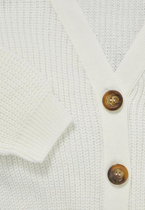 Superbalist - Knit crop cardigan - milk 