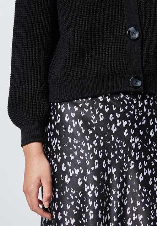 Superbalist - Knit crop cardigan - black
